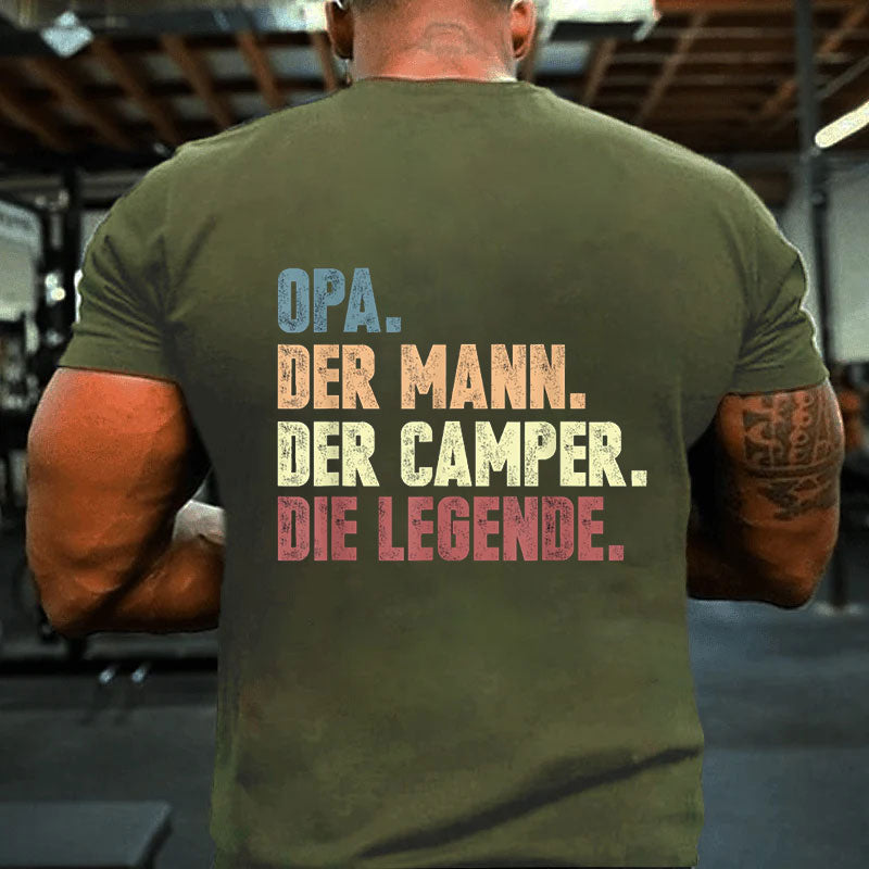 Opa Der Mann Der Camper Die Legende T-Shirt