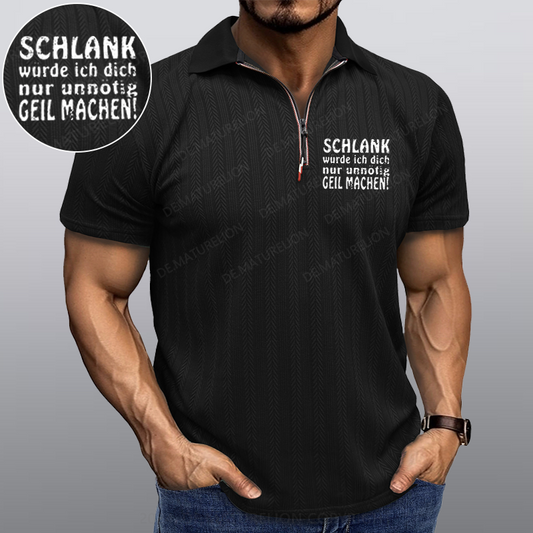 Maturelion Schlank Würde Ich Dich Nur Unnötig Geil Machen Kragen T-Shirt
