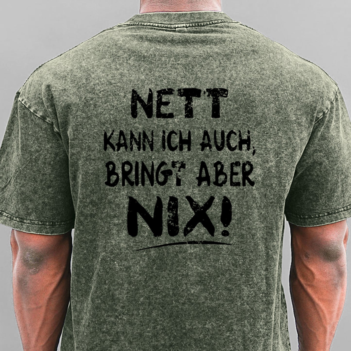 Nett Kann Ich Auch Bringt Aber Nix Gewaschene Vintage T-Shirt