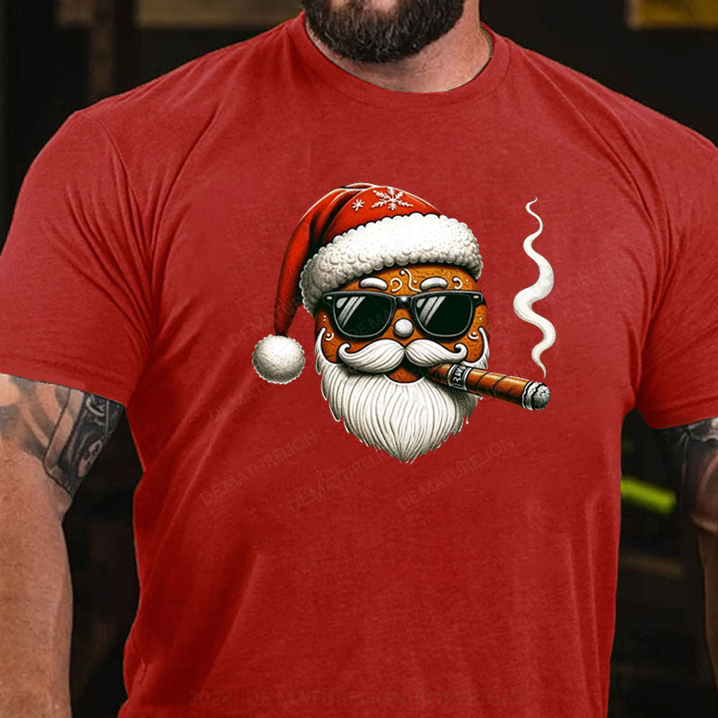 Weihnachtsmann Raucht Weihnachten T-Shirt