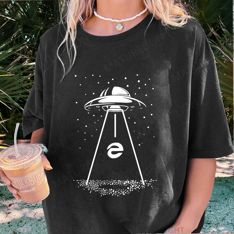 Maturelion IE Damen Gewaschene Vintage T-Shirt