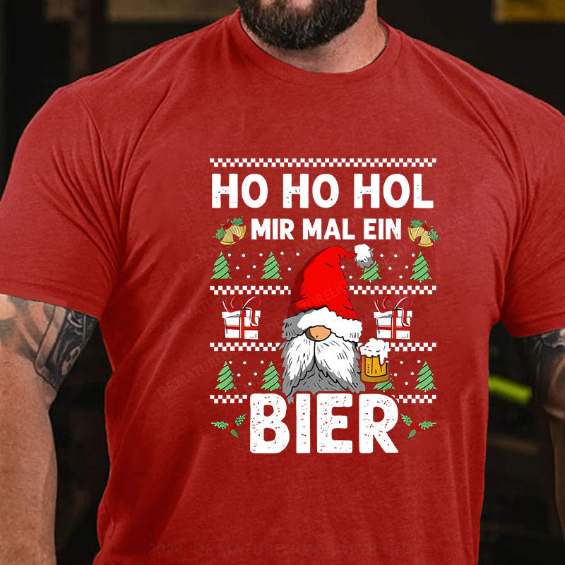 HO HO HOL Bier Weihnachten T-Shirt