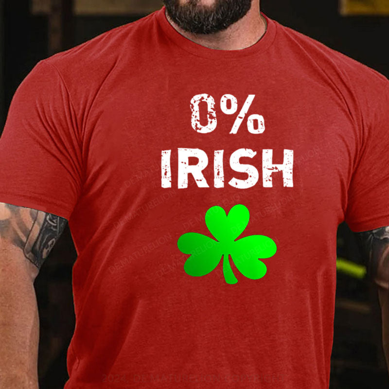 0% Irisch St. Patricks Tag T-Shirt