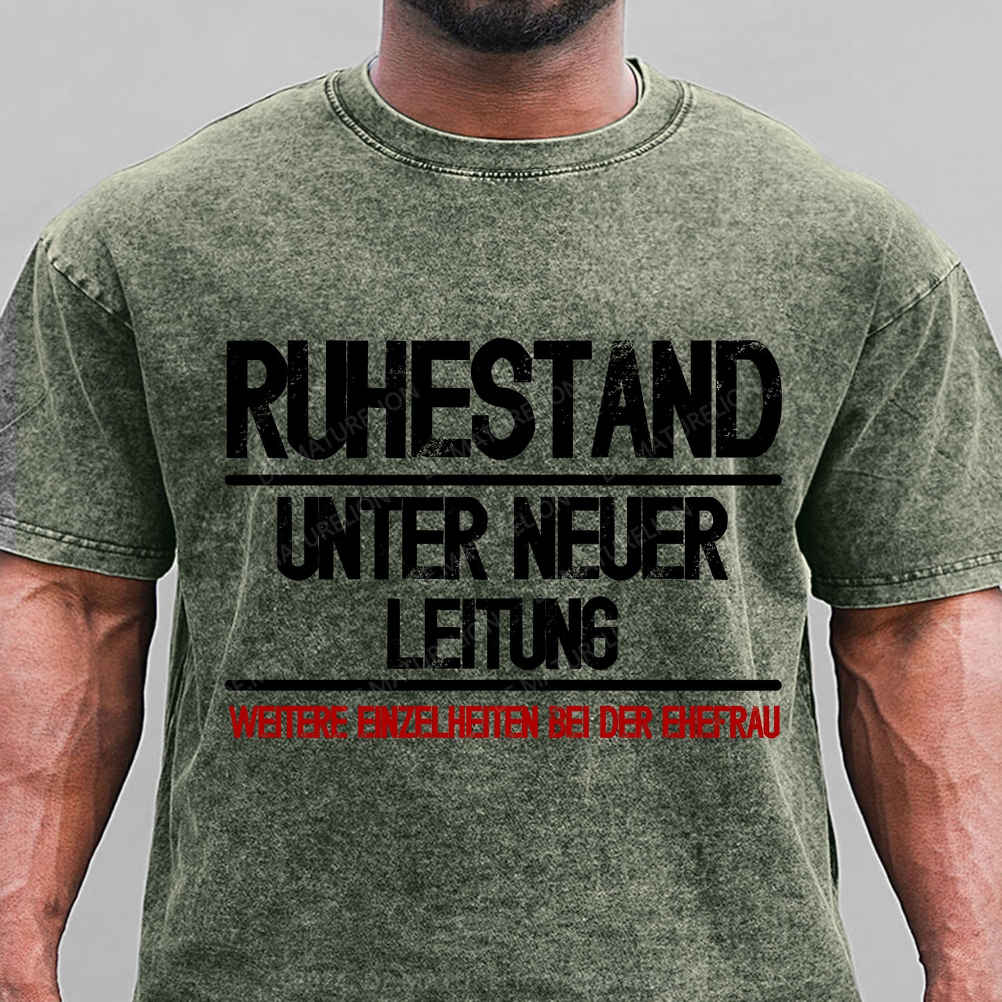 Ruhestand unter neuer Leitung Weitere Einzelheiten bei der Ehefrau Gewaschene Vintage T-Shirt