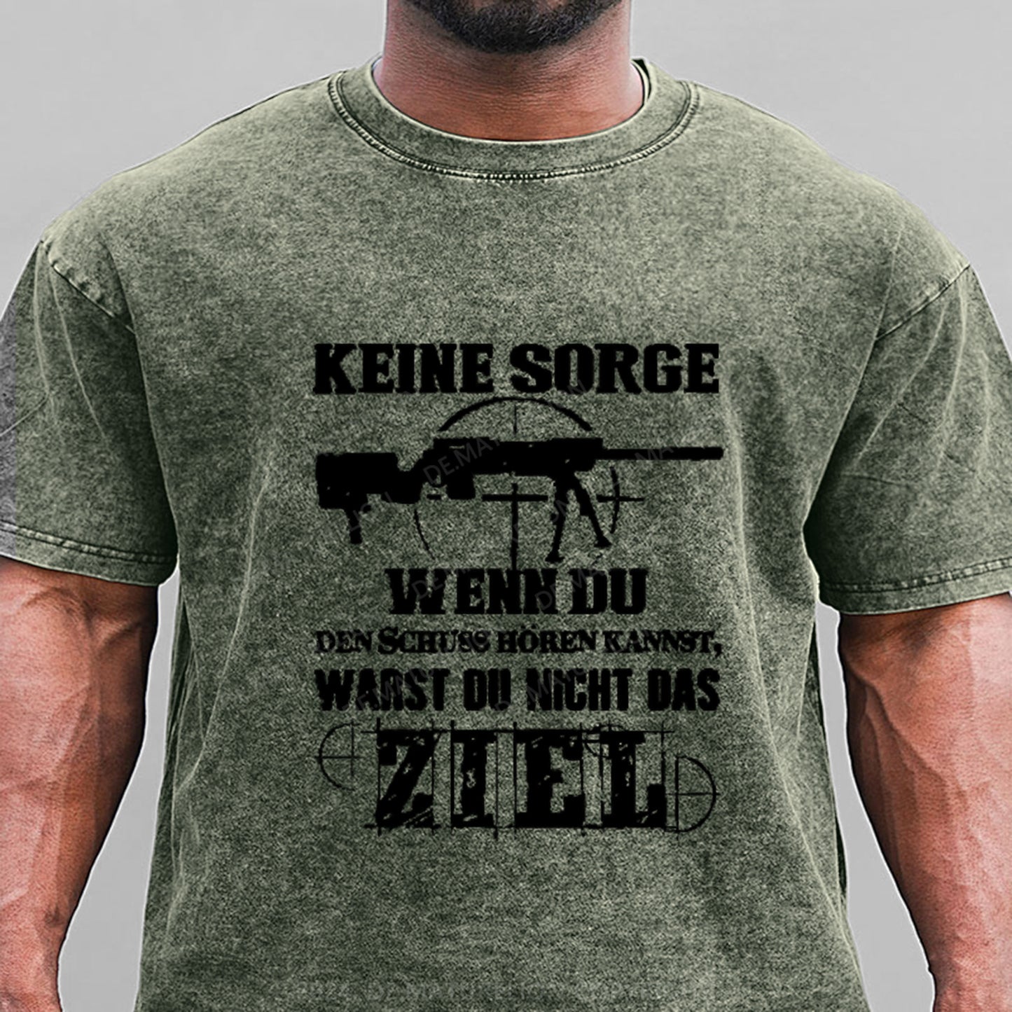 Keine Sorge! Wenn Du Den Schuss Hören Kannst Warst Du Nicht Das Ziel Gewaschene Vintage T-Shirt