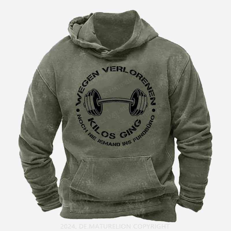 Wegen verlorenen Kilos ging noch nie jemand ins Fundbüro Hoodie