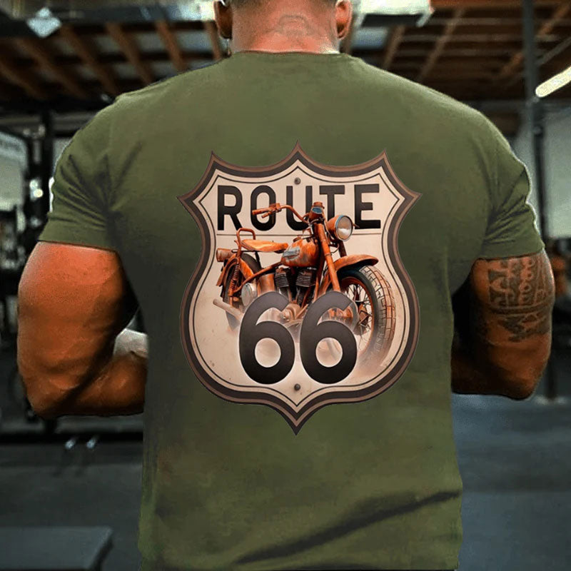 Route 66 T-Shirt Motorrad T-Shirt