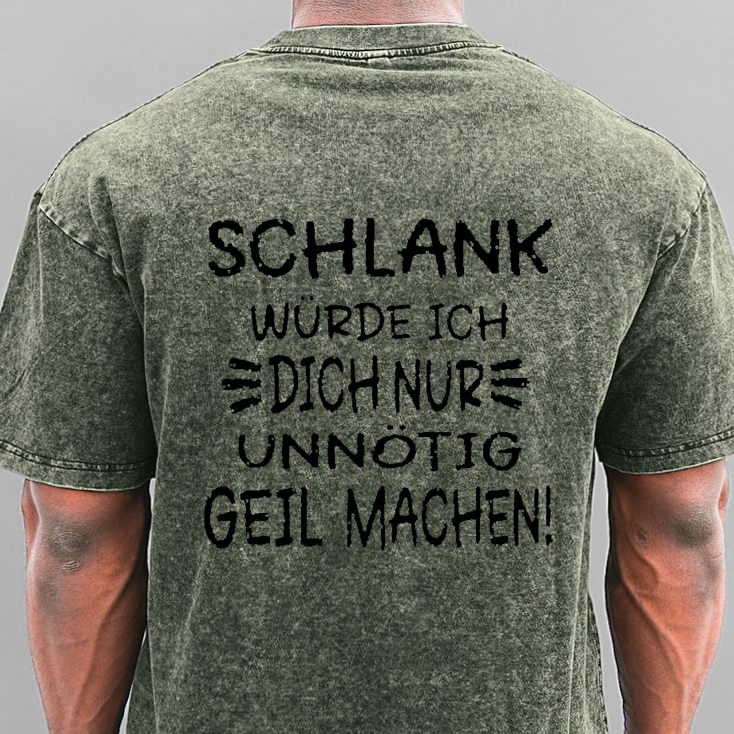 Schlank Würde Ich Dich Nur Unnötig Geil Machen Gewaschene Vintage T-Shirt