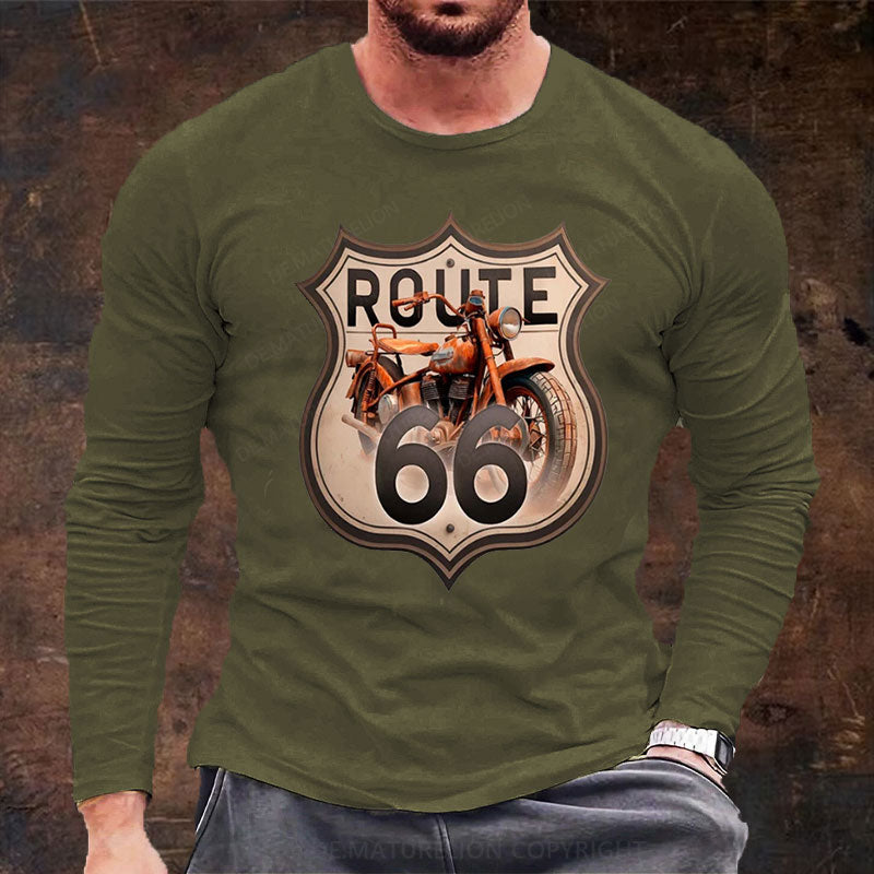 Route 66 Langarm Shirt