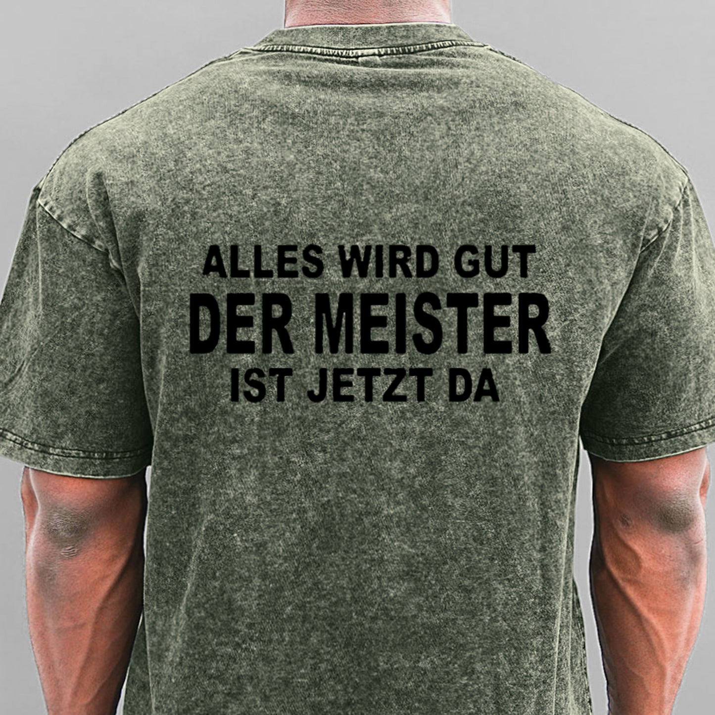 Alles Wird Gut Der Meister Ist Jetzt Da Gewaschene Vintage T-Shirt