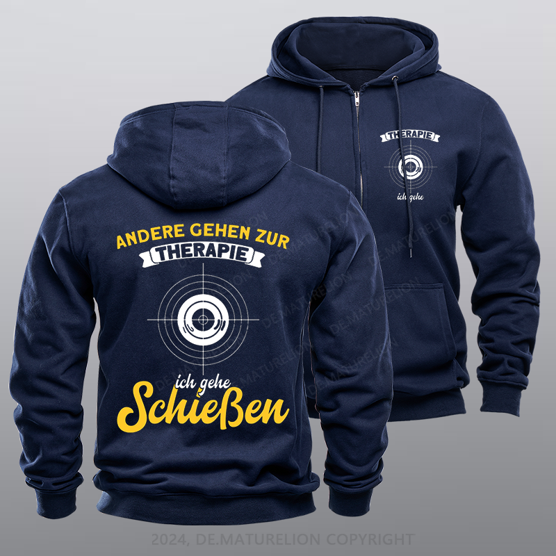 Maturelion Sport Männer Sport Schütze Reißverschluss Hoodie