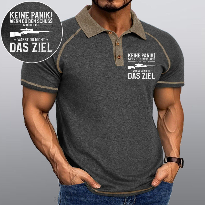 Maturelion Keine Sorge! Wenn Du Den Schuss Hören Kannst Warst Du Nicht Das Ziel Kragen T-Shirt