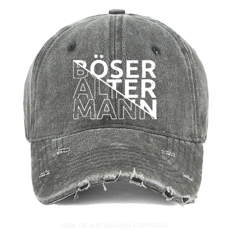 Böser Alter Mann Gewaschene Vintage Cap