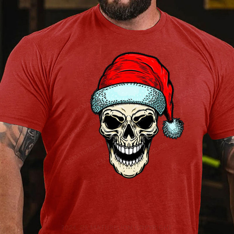 Weihnachten Schädel T-Shirt