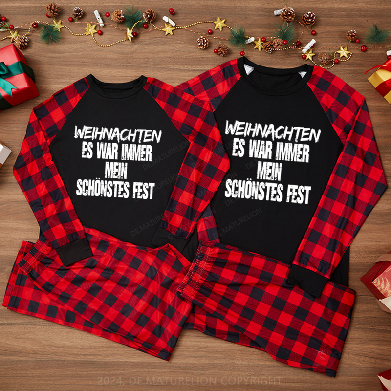 Maturelion Weihnachten – Es war immer mein schönstes Fest Weihnachten Familien Pyjama