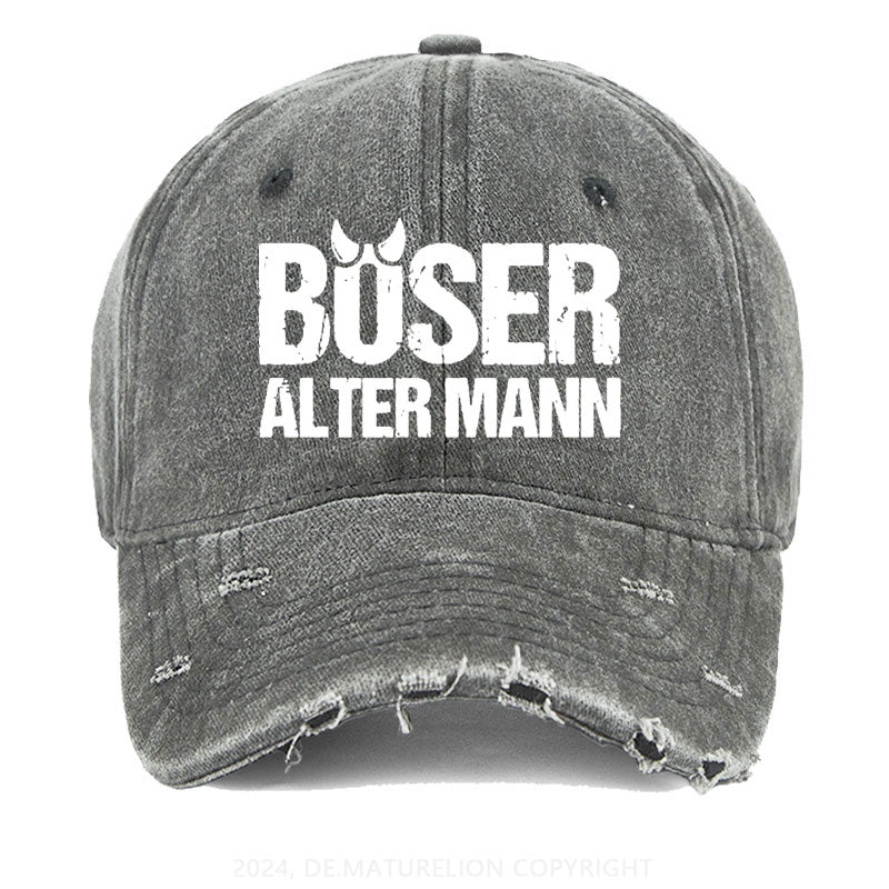 Böser Alter Mann Gewaschene Vintage Cap