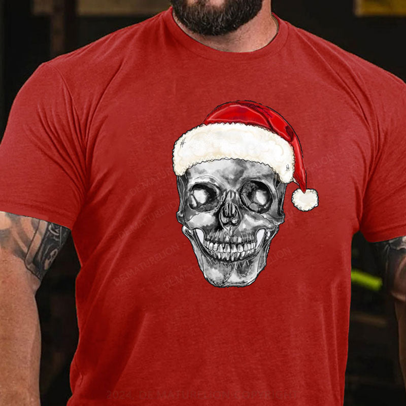 Weihnachten Schädel T-Shirt