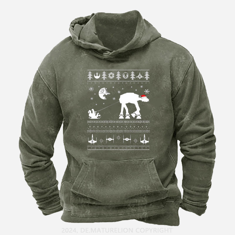 Schneeläufer Weihnachten Hoodie