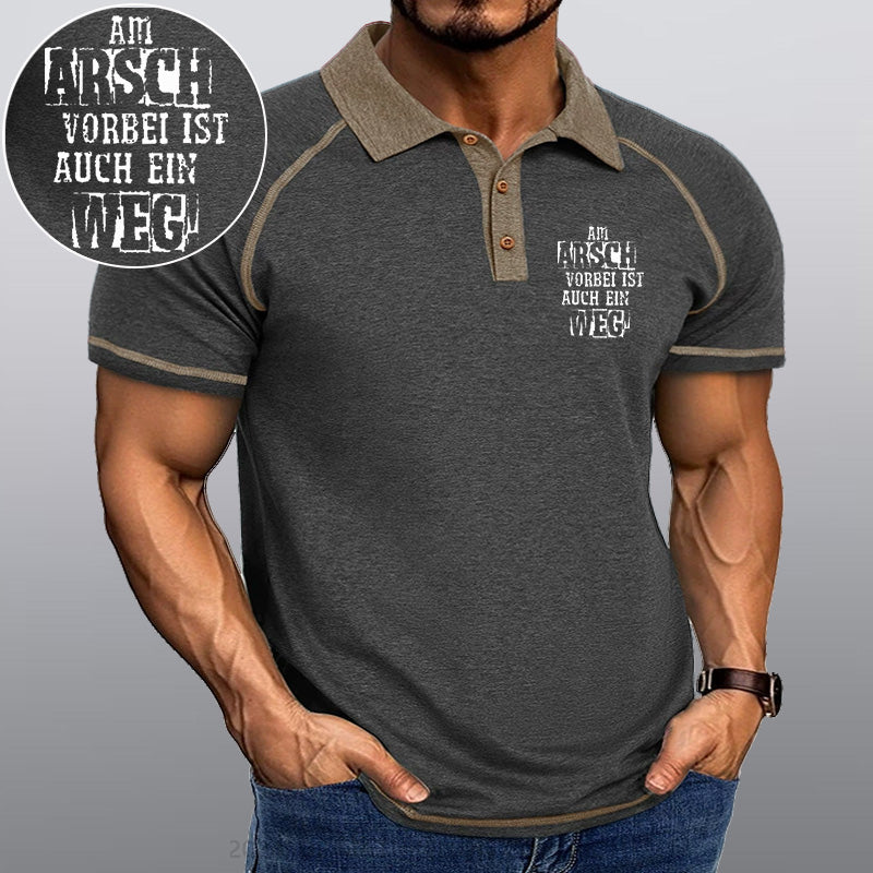 Maturelion Am Arsch Vorbei Ist Auch Ein Weg Kragen T-Shirt
