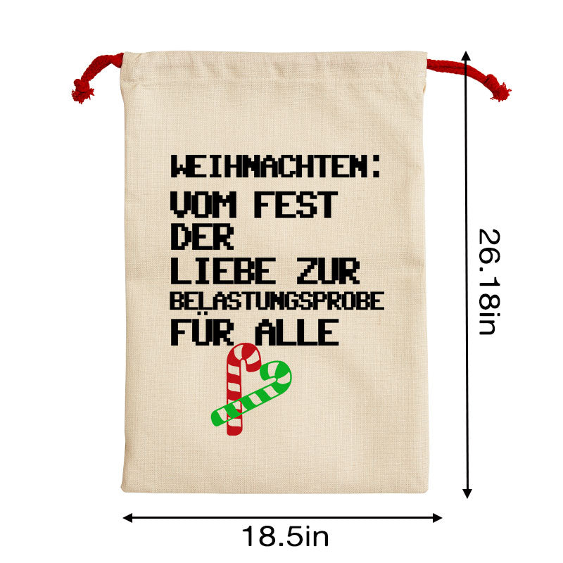 Maturelion Weihnachten vom Fest der Liebe zur Belastungsprobe für alle Sack