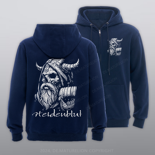 Maturelion Heidenblut Reißverschluss Hoodie