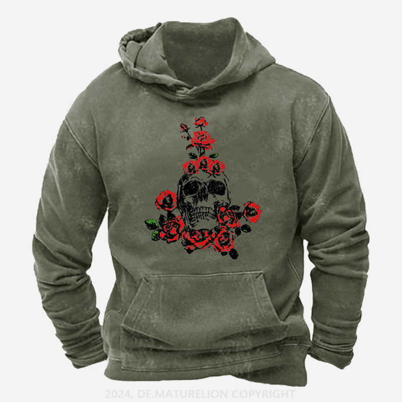 Skeleton Blumen Weihnachten Hoodie