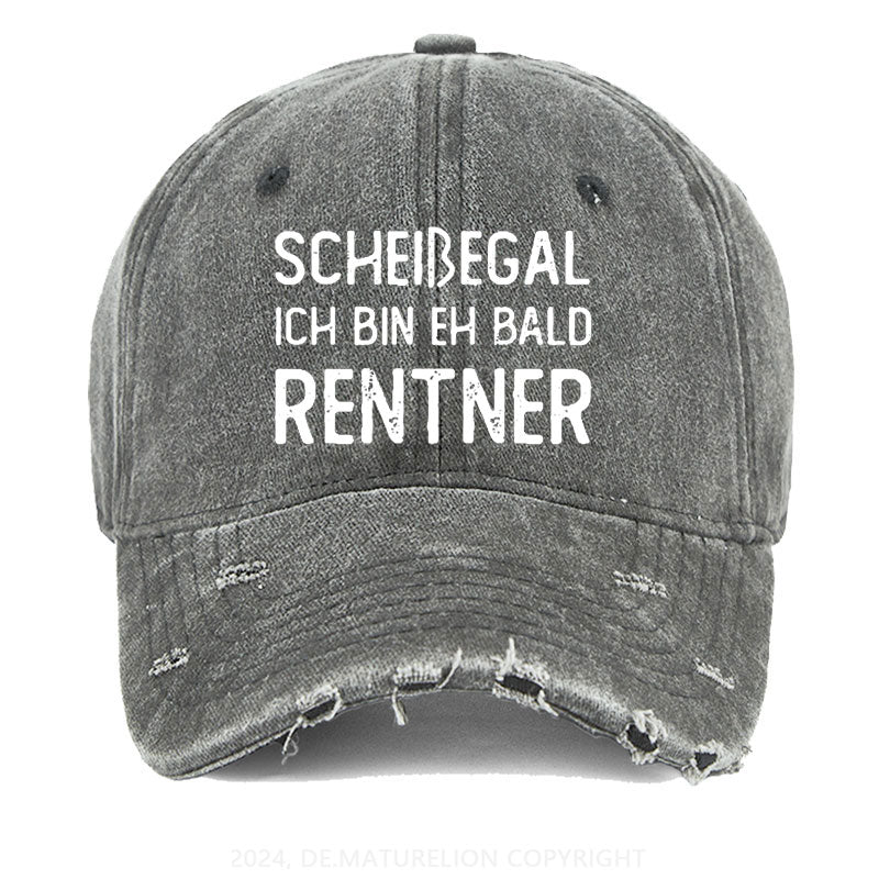 Scheißegal Ich Bin Eh Bald Rentner Gewaschene Vintage Cap