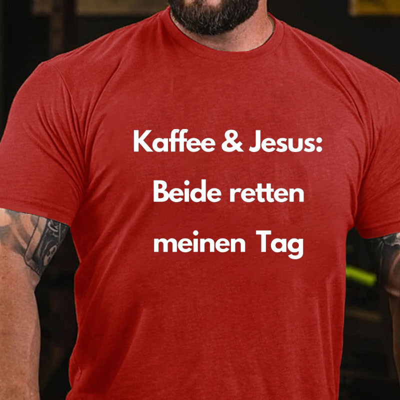 Kaffee Und Jesus Christus Christliches Shirt