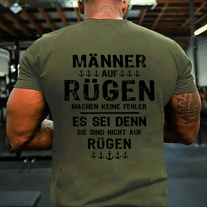 Männer Mann Urlaub Rügen T-Shirt