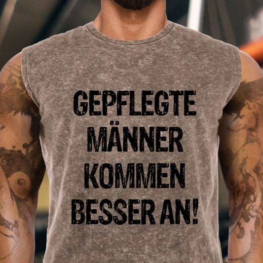 Gepflegte Männer kommen besser an Tank Top