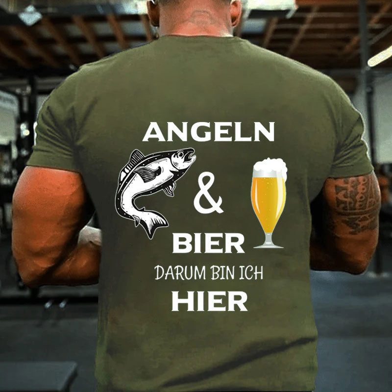 Angeln und Bier T-Shirt