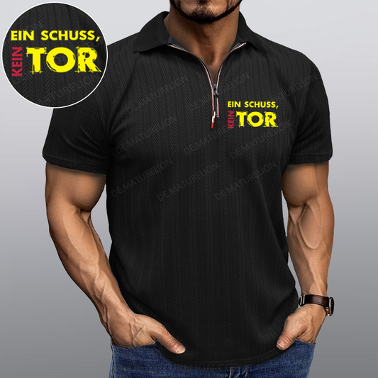 Maturelion Ein Schuss Kein Tor Kragen T-Shirt
