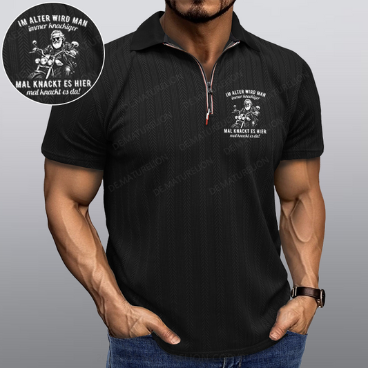 Maturelion Im Alter wird man immer knackiger Kragen T-Shirt