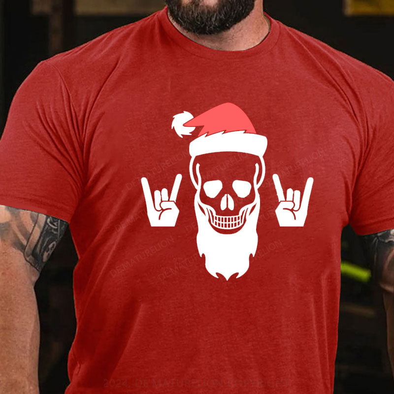 Weihnachten Schädel T-Shirt