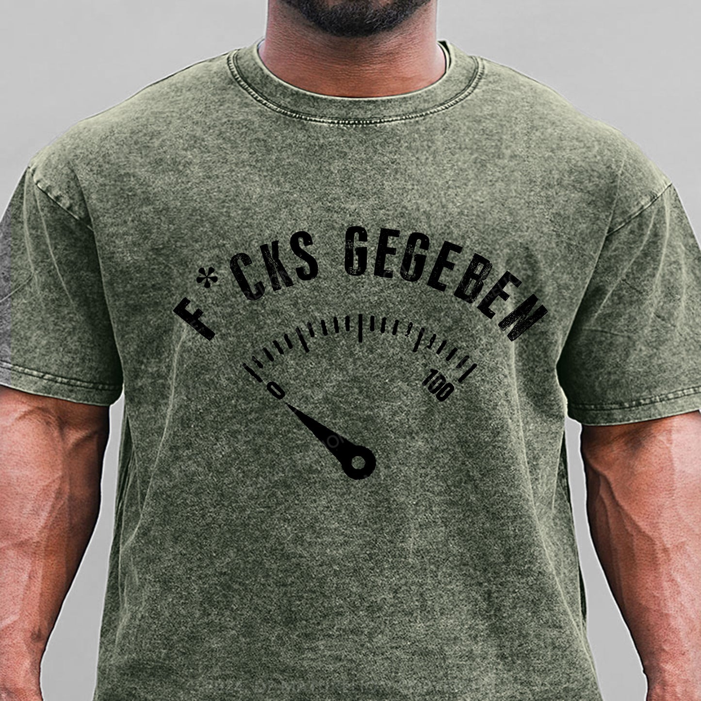 F*cks gegeben Gewaschene Vintage T-Shirt