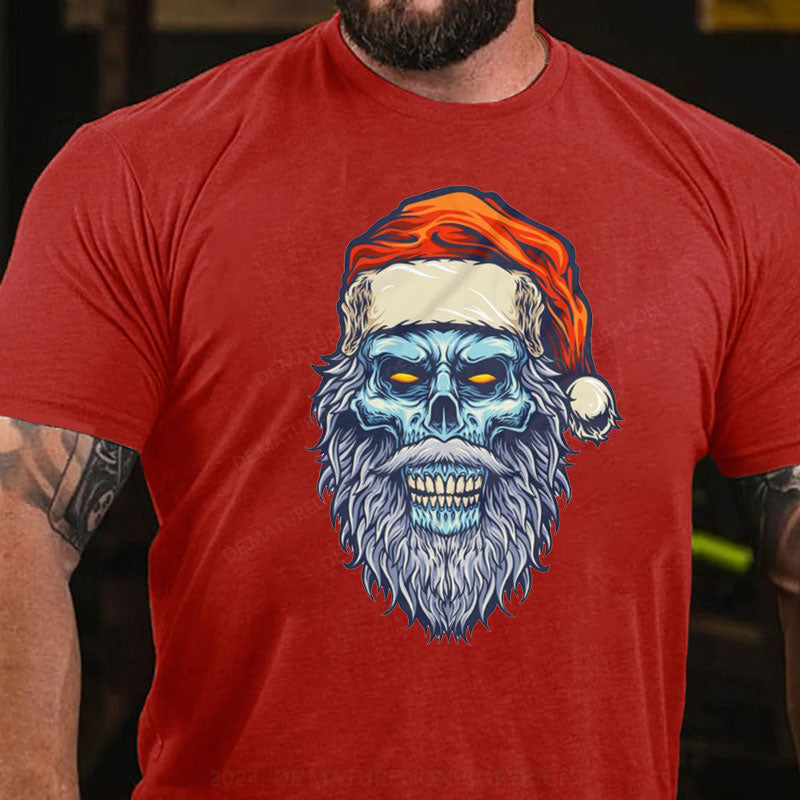 Frohe Weihnachten Schädel T-Shirt