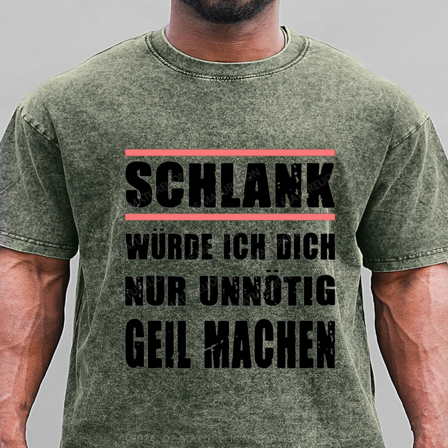 Schlank Würde Ich Dich Nur Unnötig Geil Machen Gewaschene Vintage T-Shirt