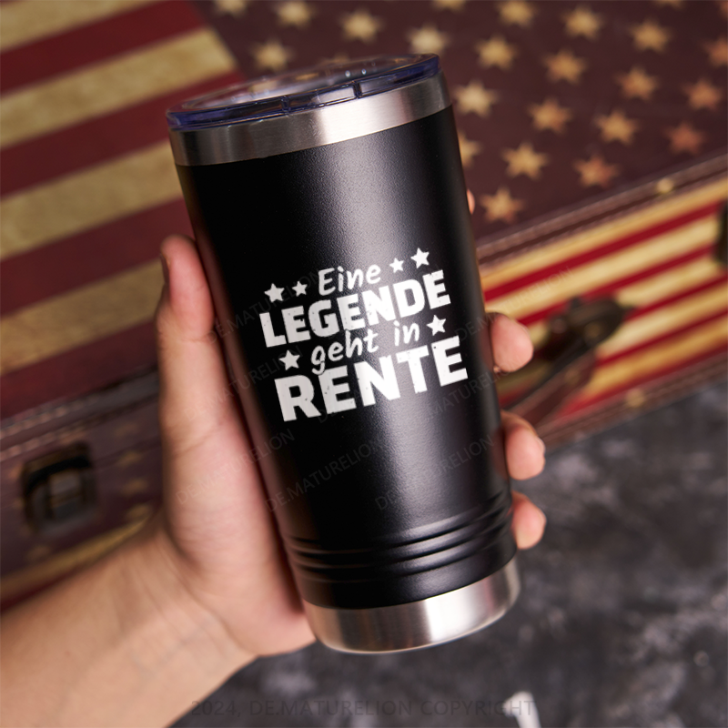 20oz Tumbler Eine Legende Geht In Rente Thermosflasche Tumbler