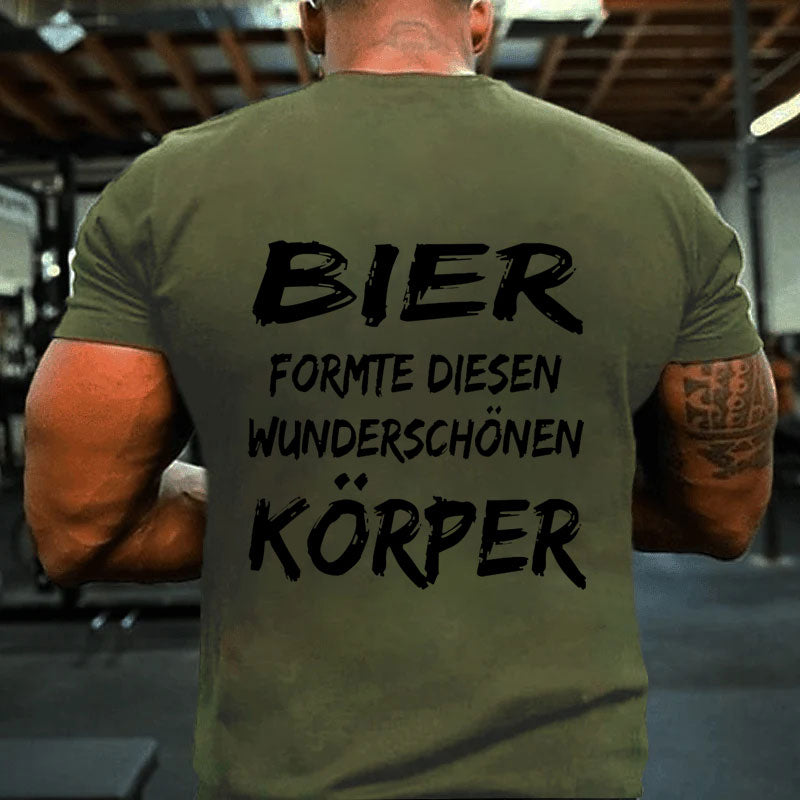 Bier formte diesen Körper T-Shirt