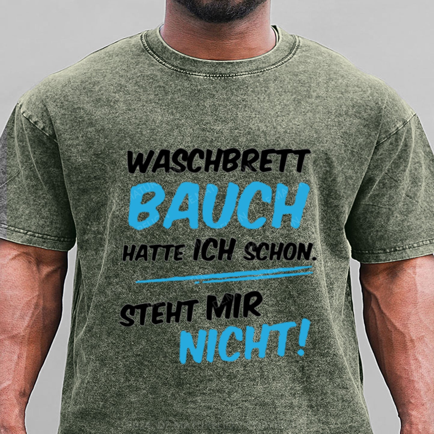 Waschbrett Bauch Hatte Ich Schon Steht Mir Nicht Gewaschene Vintage T-Shirt