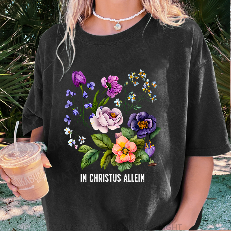 Maturelion In Christus Allein Damen Gewaschene Vintage T-Shirt