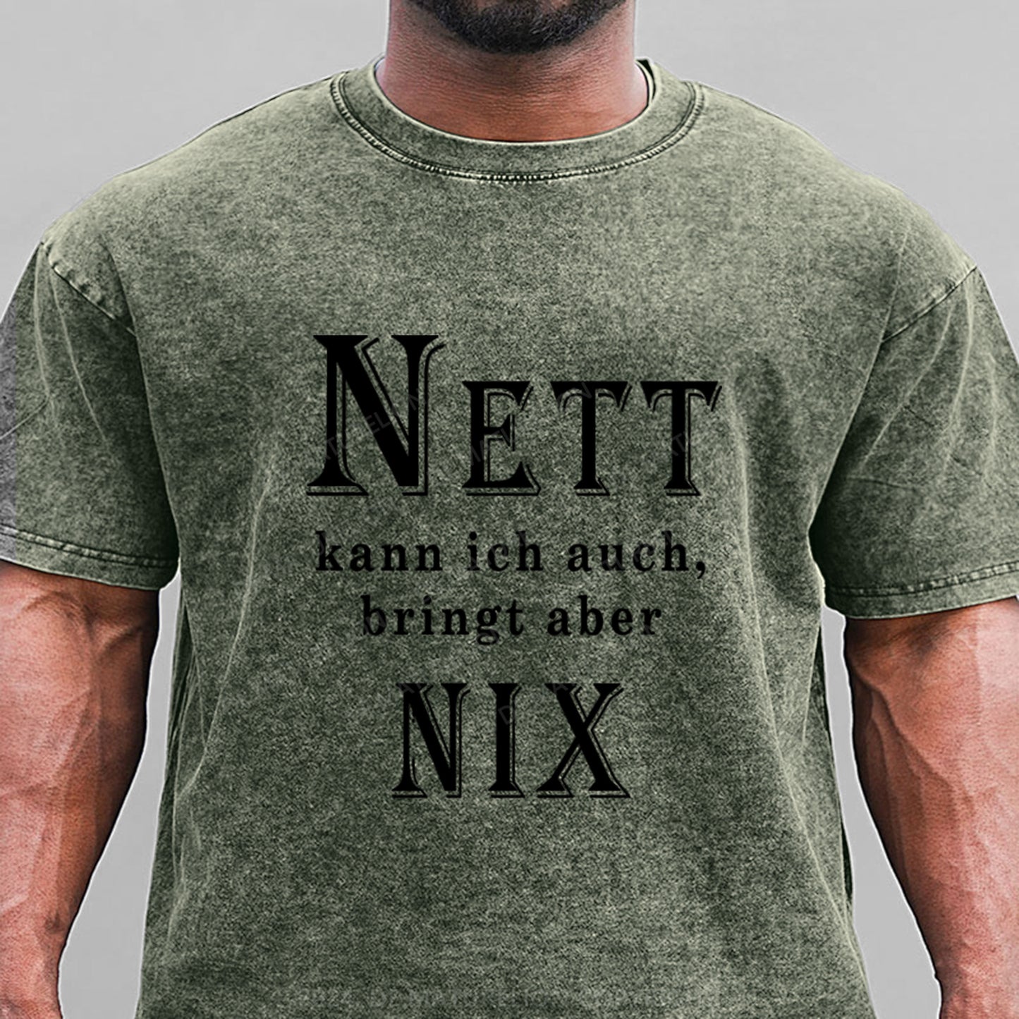 Nett Kann Ich Auch Bringt Aber Nix Gewaschene Vintage T-Shirt