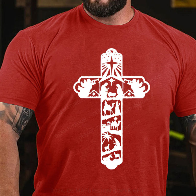 Kreuz Weihnachten T-Shirt