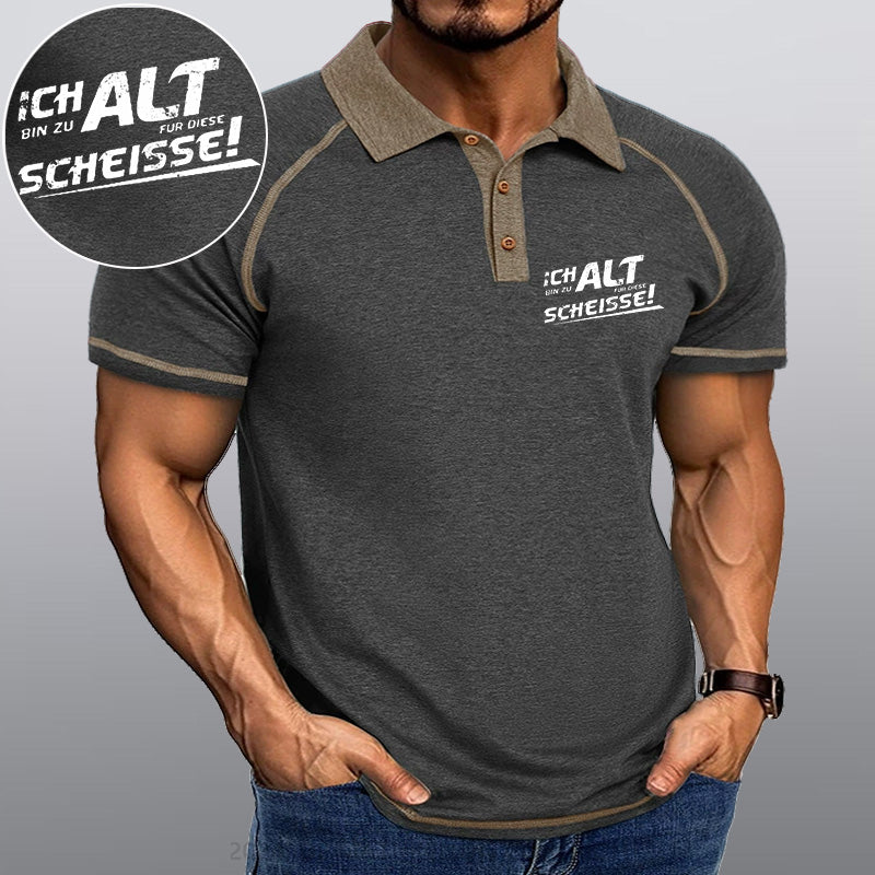 Maturelion Ich Bin Zu Alt Für Diese Scheisse Kragen T-Shirt