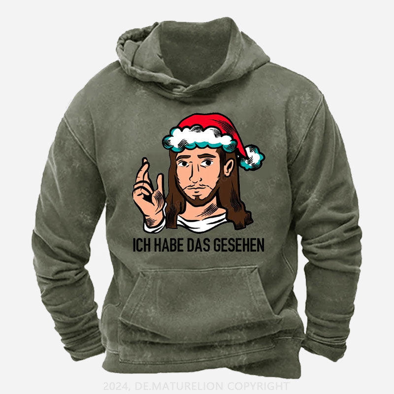 Ich habe das gesehen Weihnachten Hoodie