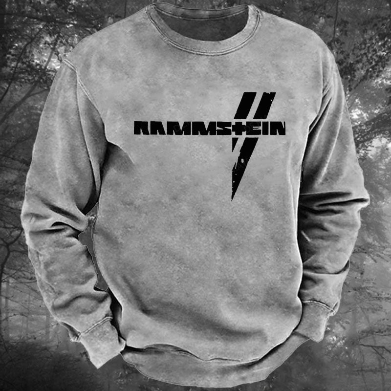 Rammstein Rockmusik Rock Band Gewaschenes Sweatshirt