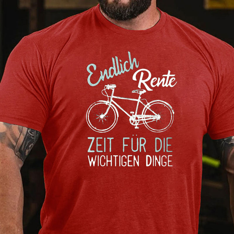 Rente Rentner Fahrrad T-Shirt