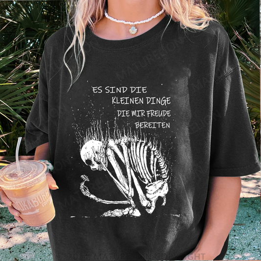 Maturelion Freude Bereiten Damen Gewaschene Vintage T-Shirt