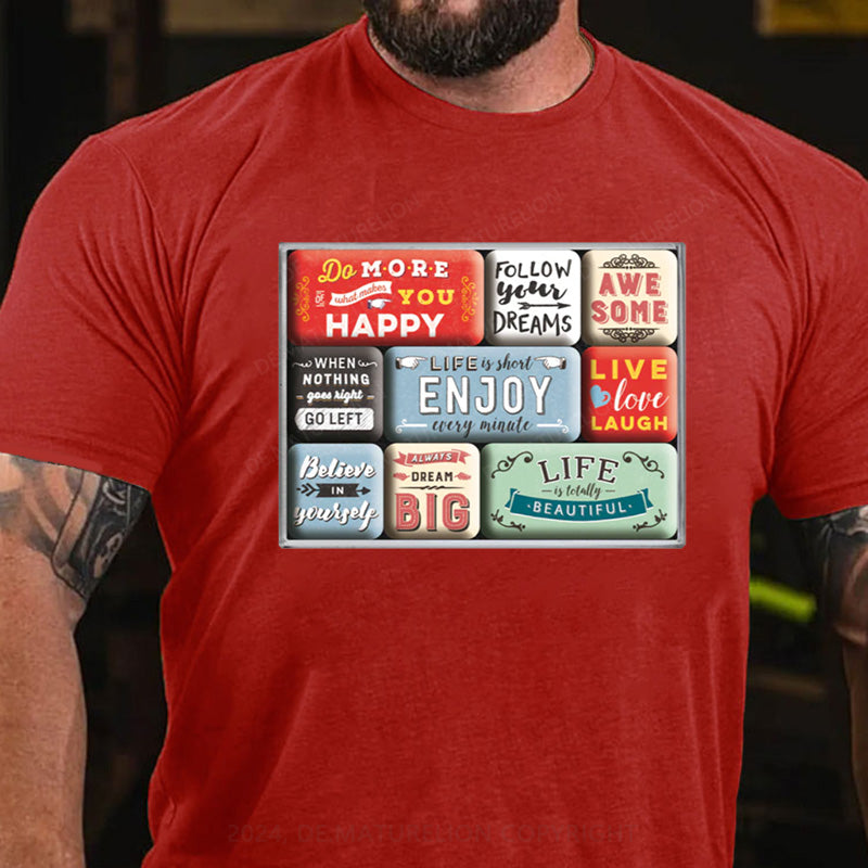 Maturelion Schönes Leben T-Shirt