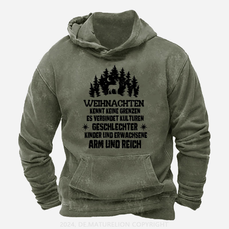 Weihnachten kennt keine Grenzen. Es verbindet Kulturen, Geschlechter, Kinder und Erwachsene, Arm und Reich Hoodie